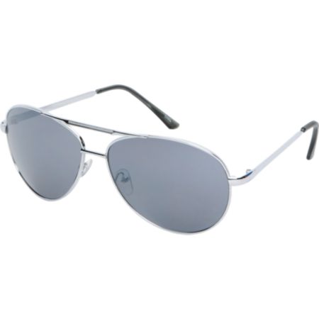 Jack Martin Team Ramrod Silver Aviator Sunglasses