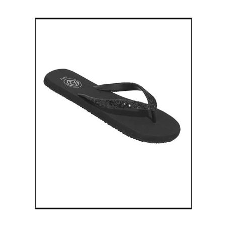 Reef Girls Krystal Black & Glitter Sandal