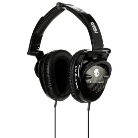Skullcandy Skullcrushers Black Pinstripe Headphones
