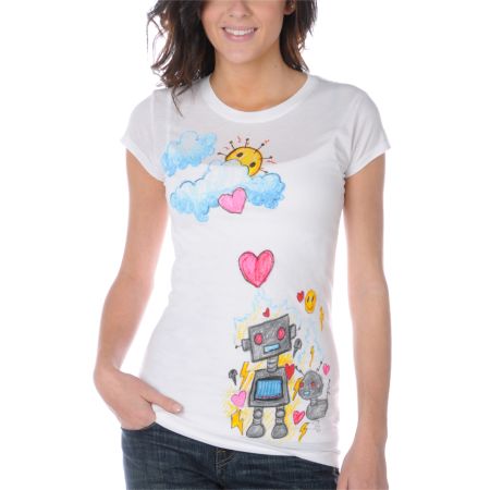 Bitter Sweet Robots Have Feelings Tee Shirt