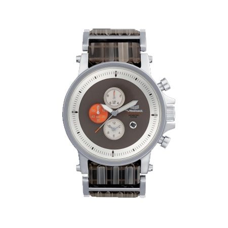 Vestal Plexi Acetate Silver & Grey Watch