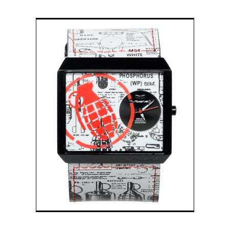 Vestal Scheme Grenade White Watch