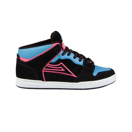 Lakai Carroll 4 Mid Black, Pink & Blue Shoe