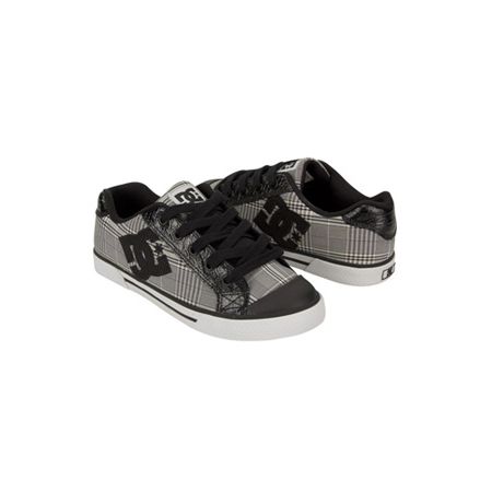 DC Shoes Chelsea Black & Plaid Shoe