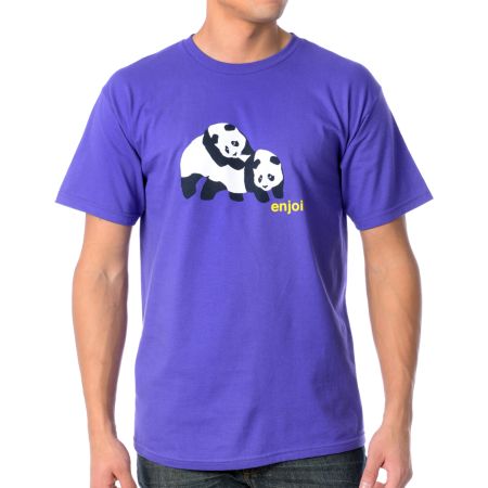 Enjoi Piggyback Purple Tee Shirt