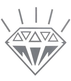 Diamond Silver Die-Cut Sticker
