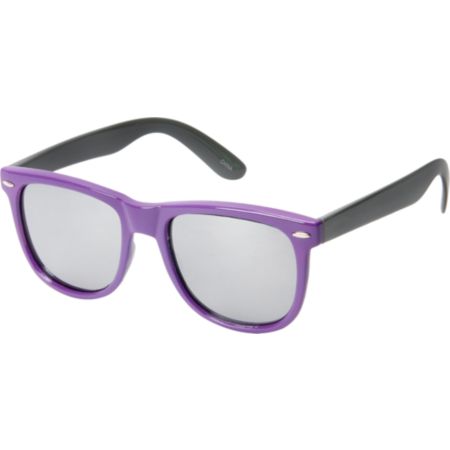 Jack Martin Frisky Business Purple & Mirror Sunglasses