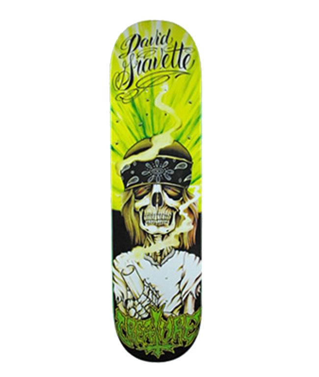 Creature Hippie Skull Gravette 8 Skateboard Deck
