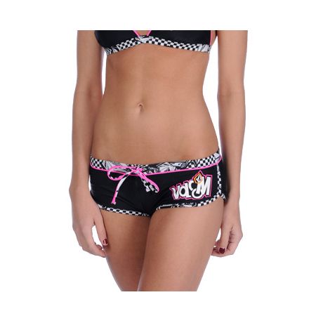 Volcom Girls Stone Check Pink Cheeky Bottom