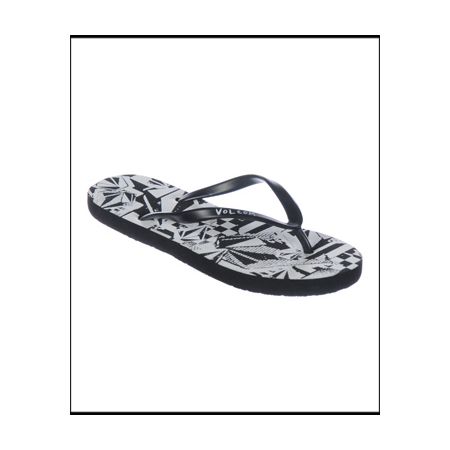 Volcom Girls Volcom Slim Black & White Sandal