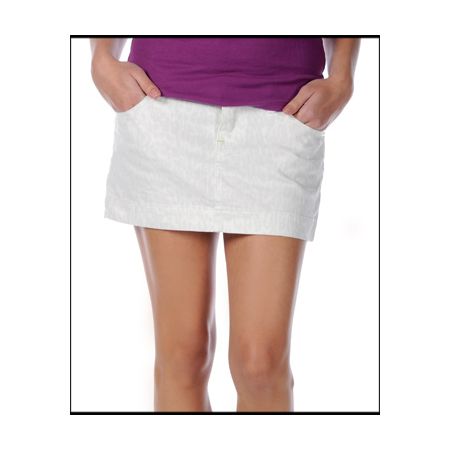 Fox Girls Oasis Animal Print White Denim Skirt