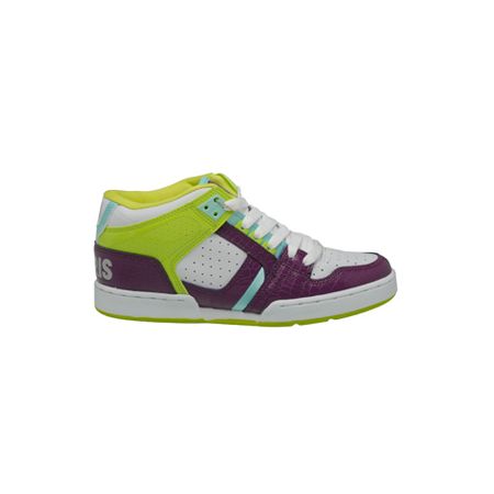 Osiris Girls South Bronx White, Purple & Lime Shoe