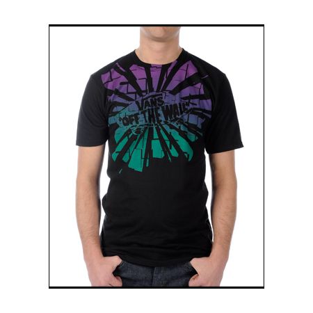 Vans Classics Collar Blast Black Tee Shirt