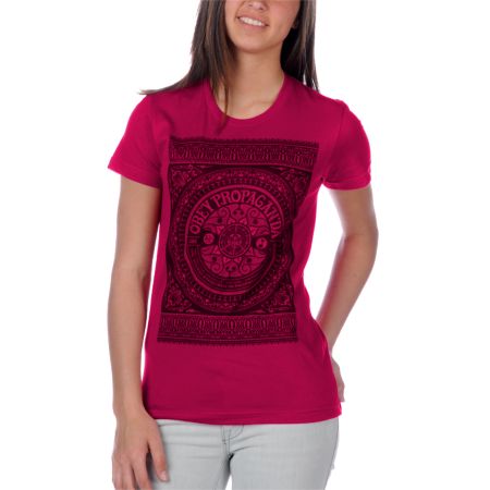 Obey New Spin Pink Tee Shirt