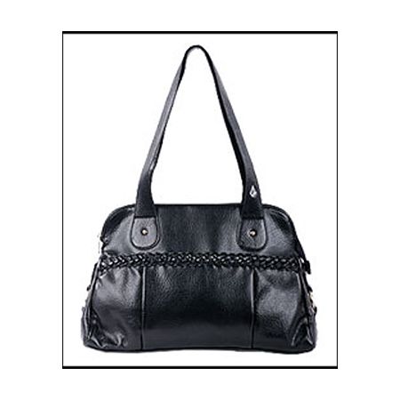 Volcom Girls Whats Your Pleather Black Purse
