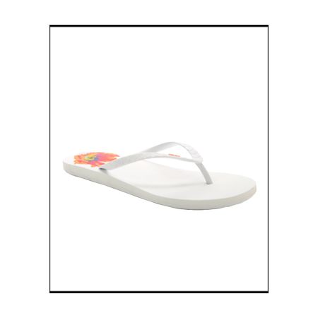 Roxy Barbados White Print Sandal