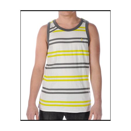 Volcom Shafted White Stripe Tank Top 