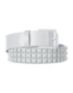 Empyre Main 3 Row White Pyramid Studded Belt