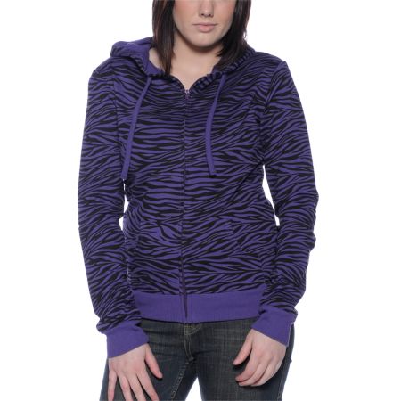 American Dream Zebra Purple Hoodie