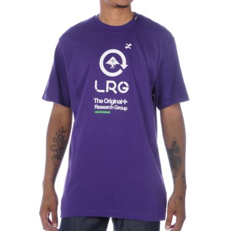 LRG Grass Roots Five Purple Tee Shirt