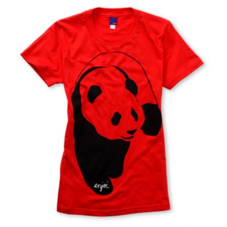 Enjoi Streetwear Red Panda Tee Shirt