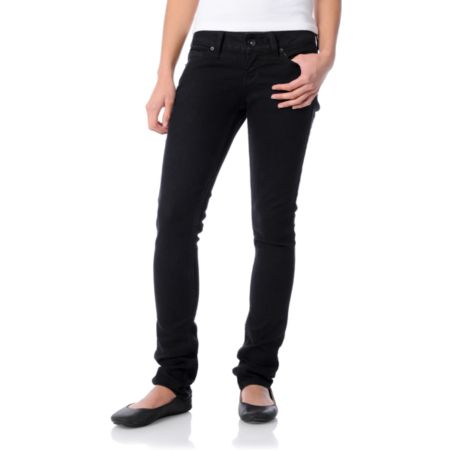 Empyre Girls Eve Edit Super Skinny Black Jeans