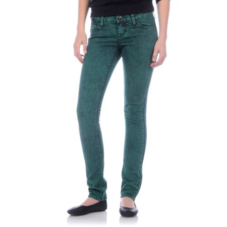 Empyre Girl Eve Edit Acid Wash Green Jeans