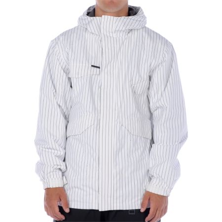 Empyre Diversion White Pinstripe Snowboard Jacket