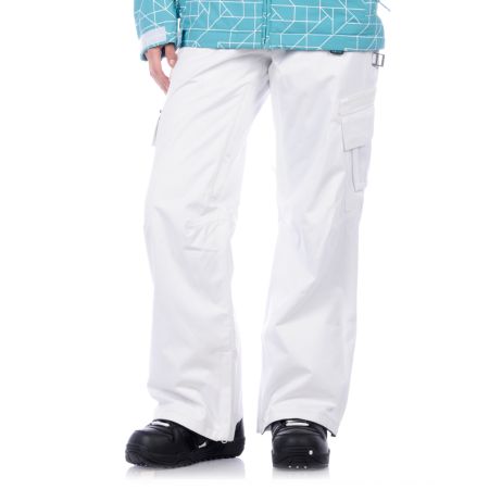 Empyre Girl Granite White Cargo Snowboard Pants
