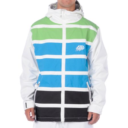 686 Antic White Snowboard Jacket