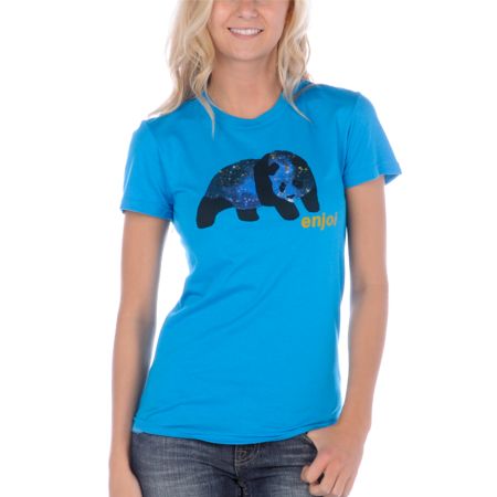 Enjoi Galactic Panda Teal Tee Shirt