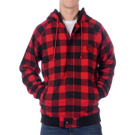 Neff Lumber Plaid Black Hoodie