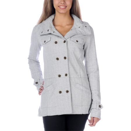 Hurley Girls Winchester White Peacoat