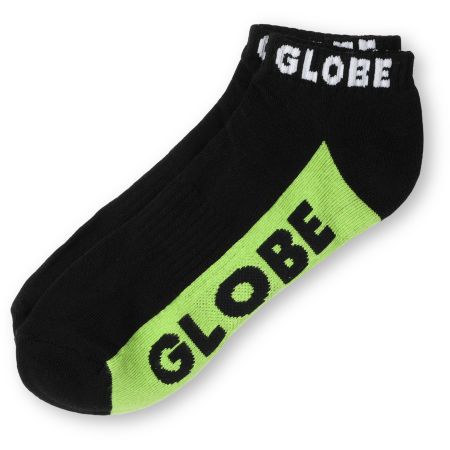 Globe No Show Black & Green Socks