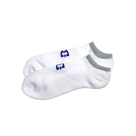 DC Shoes Nort No Show White & Royal Socks