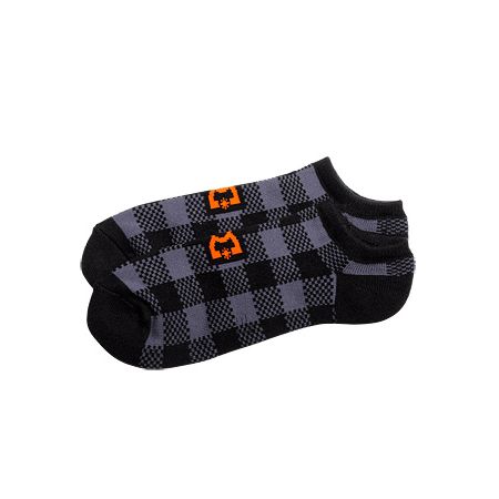 DC Shoes Nort No Show Gy, Black & Orange Socks