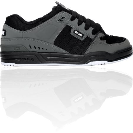 Globe Shoes Fusion Charcoal, Black & White Skate Shoe