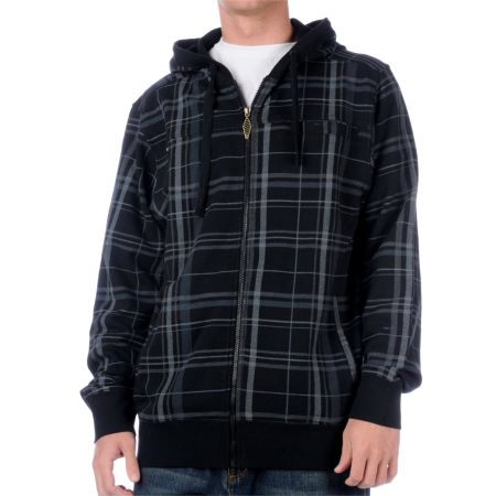 Empyre Bruiser Black Plaid Hoodie
