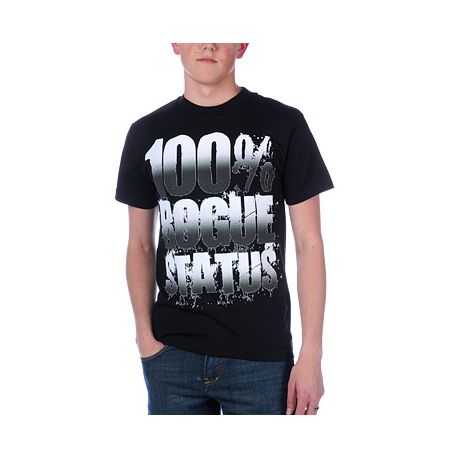 Rogue Status 100% Rogue Status Black Tee Shirt
