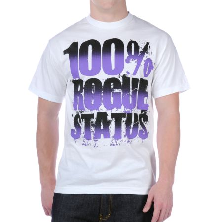 Rogue Status 100% Rogue Status White Tee Shirt