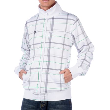 Empyre Hooligan White Plaid Track Jacket