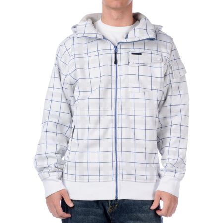 Empyre Monocle White Plaid Tech Fleece