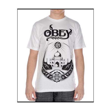 Obey Tres Shiek White Tee Shirt