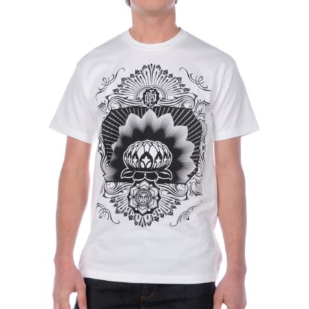 Obey Flower Shiek White Tee Shirt