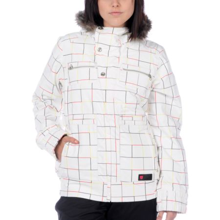 Burton Girls Vida White Snowboard Jacket