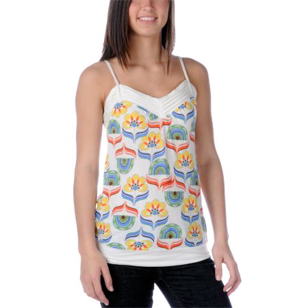 Roxy Twist Around Sea Spray Tank Top 