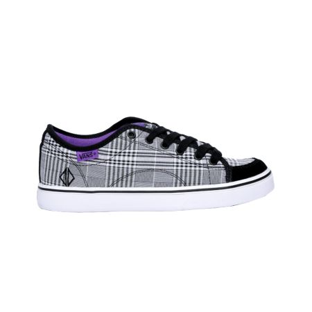 Vans Girls DD-66 Black & White Plaid Shoe