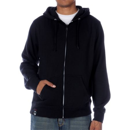 Spitfire Solid With Back Print Black Hoodie