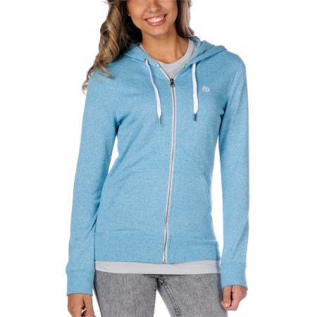 Element Girls Stanton Cyan Heathered Hoodie