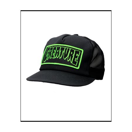 Creature Patch Black Trucker Hat